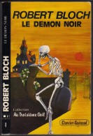 ROBERT-BLOCH " LE DEMON NOIR  "  CLANCIER-GUENAUD  FORMAT MOYEN DE 1983 AVEC 195 PAGES - Otros & Sin Clasificación