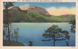 City Reservoir And Table Rock Mountain Greenville South Carolina 1961 - Greenville