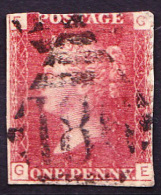 Great Britain GB - Queen Victoria - 1 One Penny Red - On Piece / Fragment - Zonder Classificatie