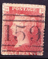 Great Britain GB - Queen Victoria - 1 One Penny Red - On Piece / Fragment - Usati