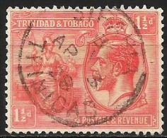 Trinidad & Tobago 1922 Mi 106 Britannia And King George V, Crowns And Coronets, Royalty | Ships - Trinité & Tobago (...-1961)
