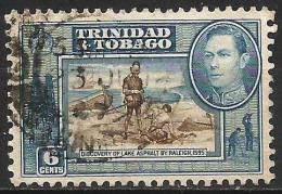 Trinidad & Tobago 1938 Mi 138 Discovery Of Lake Asphalt And King George VI - Trinité & Tobago (...-1961)