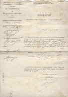 Notification De Révision Pension Proportionnelle/Ministére De La Guerre/Dupuy Adjudant RI/Condat/Corréze/1900  VPN20 - Non Classés