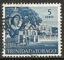 Trinidad & Tobago 1960 Mi 174 Whitehall, Port Of Spain | Buildings, Queens, Trees - Trinidad & Tobago (...-1961)