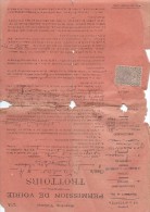 Permission De Voirie-Trottoirs/Ministére De L'Intérieur/AIN/Prevoux/St Trivier/Savigneux//1911  VPN21 - Unclassified