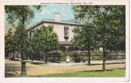 14308. Postal SAVANNAH (Georgia)  Sherman's Headquarters - Savannah