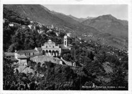 03906 "MADONNA DEL SASSO  CON ORSELINA  E BRIONE - TICINO - SVIZZERA" ANNULLO POSTALE. CART. ILL.  ORIG. SPEDITA 1948. - Brione Sopra Minusio