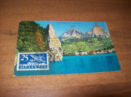 Postcard - Switzerland, Schillerstein Mit Brunnen, Airmail, T, RR       (20204) - Stein