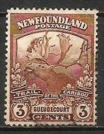 Newfoundland 1932 Mi 176 A (perf. 13 ½) Deer | Mammals, Caribou - 1908-1947