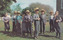 CPM Greetings From The Amish Country - Groupe D'enfants à L'école - Amerika