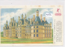 Buvard (format 150 X 95mm)  - B1172 - Pain D'épices Gringoire - Château De Chambord ( Pli Central) - Pain D'épices
