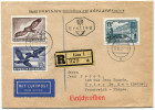 AUTRICHE LETTRE RECOMMANDEE PAR AVION DEPART LINZ 17-10-53 POUR LA FRANCE - Sonstige & Ohne Zuordnung