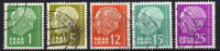 Saarland 1957 Mi 380; 384; 387-388; 390, Gestempelt [230815L] - Used Stamps