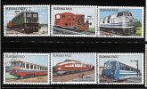 Burkina Faso 1985 Locomotives Train 6v Used - Burkina Faso (1984-...)