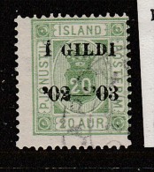 ISLANDE SERVICE N° 15 SURCHARGE GILDI OBL - Service