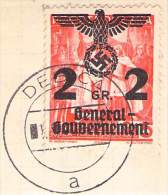 MiNr.17 Ortsstempel Debice Auf Briefstück  Deutsches Reich Generalgouvernement - Gouvernement Général