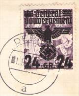MiNr.22 Ortsstempel Debice Auf Briefstück  Deutsches Reich Generalgouvernement - Gouvernement Général