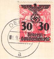 MiNr.23 Ortsstempel Debice Auf Briefstück  Deutsches Reich Generalgouvernement - General Government