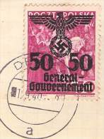 MiNr.24 Ortsstempel Debice Auf Briefstück  Deutsches Reich Generalgouvernement - Gouvernement Général