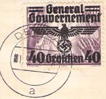 MiNr.31 Ortsstempel Debice Auf Briefstück  Deutsches Reich Generalgouvernement - Gouvernement Général