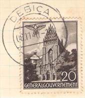 MiNr.44 Ortsstempel Debice Auf Briefstück  Deutsches Reich Generalgouvernement - Gouvernement Général