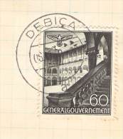 MiNr.49 Ortsstempel Debice Auf Briefstück  Deutsches Reich Generalgouvernement - Gouvernement Général