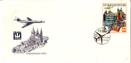 Tschechoslowakei 1967 MiNr. 1738/1744 FDC (4)  PRAGA´68: Hauptstädte - Briefe U. Dokumente