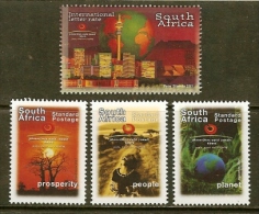 SOUTH AFRICA, 2002, Mint Never Hinged Stamp(s), JHB World Summit, Nr(s) 1440-1443  #6764 - Neufs