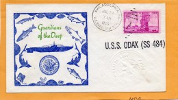 USS Odax SS-484 Submarine 1955 Cover - Sous-marins