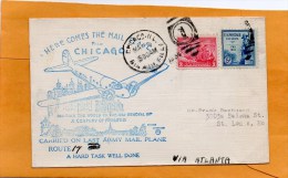 Chicago IL Mail Route 17 1934 Air Mail Cover Mailed - 1c. 1918-1940 Lettres