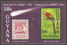 Guyana 1986 Mi# 1616 Zf ** MNH - Halley’s Comet / Space - Guyana (1966-...)