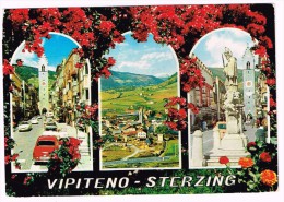 H3132 Vipiteno Sterzing (Bolzano) - Auto Cars Voiyutrs - Fiori Fleurs Flowers / Viaggiata 1977 - Vipiteno