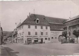 ROUFFACH - L'HOTEL DU CENTRE - BIETE D'ALSACE KRONENBOURG -  MONUMENT - BELLE CARTE PHOTO SEMI-MODERNE AVEC PETITE ANIMA - Rouffach