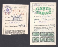 Lot De 2 Cartes De TABAC ( Pour Femmes ) - Orléans Loiret - Documents