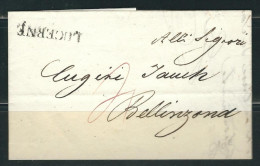 SUISSE 1830 Marque Postale Taxée De Lucerne - ...-1845 Préphilatélie