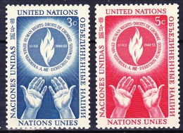 NATIONS UNIES (New York) 1953 YT N° 21 Et 22 * - Neufs