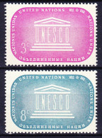 NATIONS UNIES (New York) 1955 YT N° 33 Et 34 ** - Nuevos