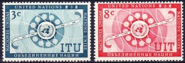 NATIONS UNIES (New York) 1956 YT N° 40 Et 41 ** - Nuevos