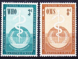 NATIONS UNIES (New York) 1956 YT N° 42 Et 43 ** - Nuevos