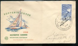 Olympic Games FDC Melbourne 1956  Jeux Olympiques Premier Jour - Estate 1956: Melbourne