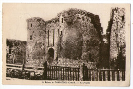 CPA  22     TONQUEDEC       1930    RUINES         LA FACADE - Tonquédec