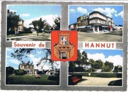 HANNUT . Belgique . Liege . Un Souvenir . 4 Photo Et Blason . - Hannuit