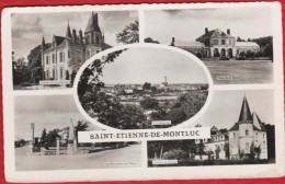 44 SAINT ETIENNE DE MONTLUC - Multivues - Cpsm Postée Sur Placce En 1939  -   R/V - Saint Etienne De Montluc