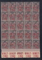 Port Saïd  N° 19B  Neuf  **  Feuille De 25 - Unused Stamps