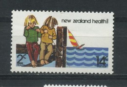 NEW  ZEALAND   1980    Health  Stamp  14c + 2c  Wharf  Fishing    MNH - Used Stamps