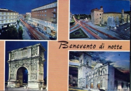 Benevento - Di Notte - Formato Grande Viaggiata Mancante Di Affrancatura - Benevento