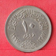 EGIPT  10  PIASTRES  1967   KM# 413  -    (Nº12467) - Egypt