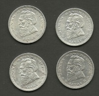 LITHUANIA Litauen 1936 = 4 X Silbermünze Silver Coin - Litouwen