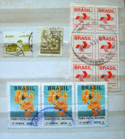 Brazil 1984 - 1992 - Architecture - Flowers - Fruits - Oblitérés
