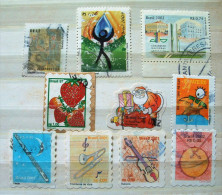 Brazil 2001 - 2005 - Water - Congress - Jobs - Fruits - Santa (nice Shape) - Music Instruments - Moon - Gebraucht